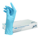 GANTS JETABLES NITRILE BLEU T8 MEDIUM (BTE 100)